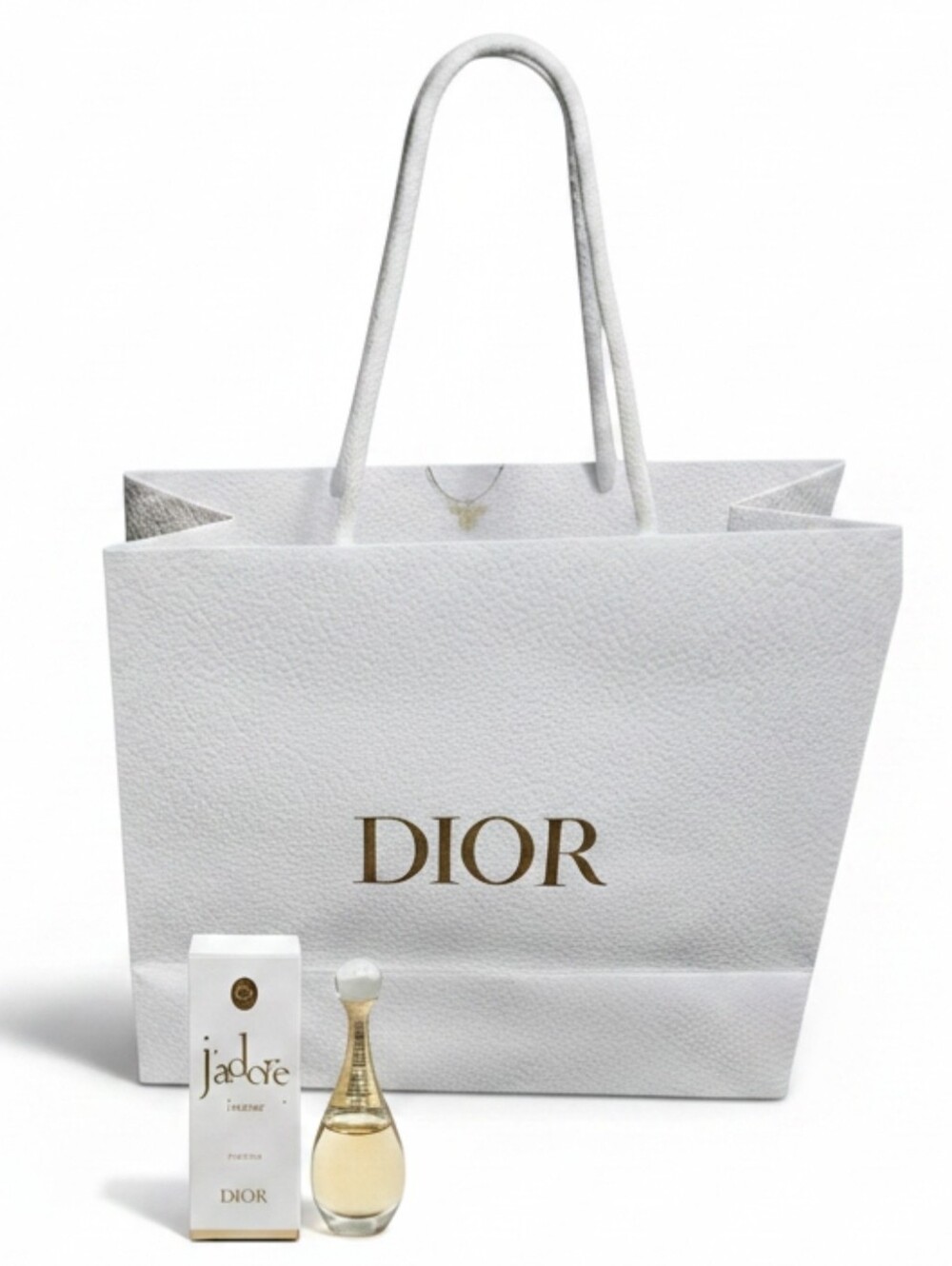 Dior J’adore Intense EDP Mini 5 ML ~ NIB w/ Medium Dior White Shopping Gift Bag